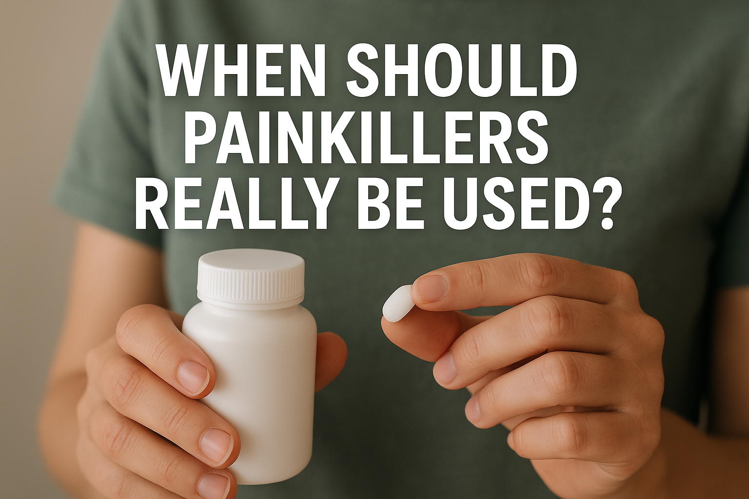 When Should Painkillers Really Be Used?